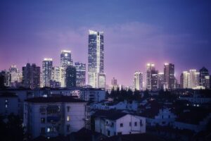 shanghai, city, night, landscape, skyscrapers, buildings, metropolis, downtown, cityscape, architecture, panorama, business district, skyline, office buildings, urban, china, shanghai, china, china, china, china, china